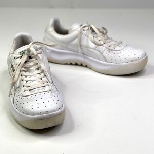 Puma GV Special white leather dad sneakers perforated toe